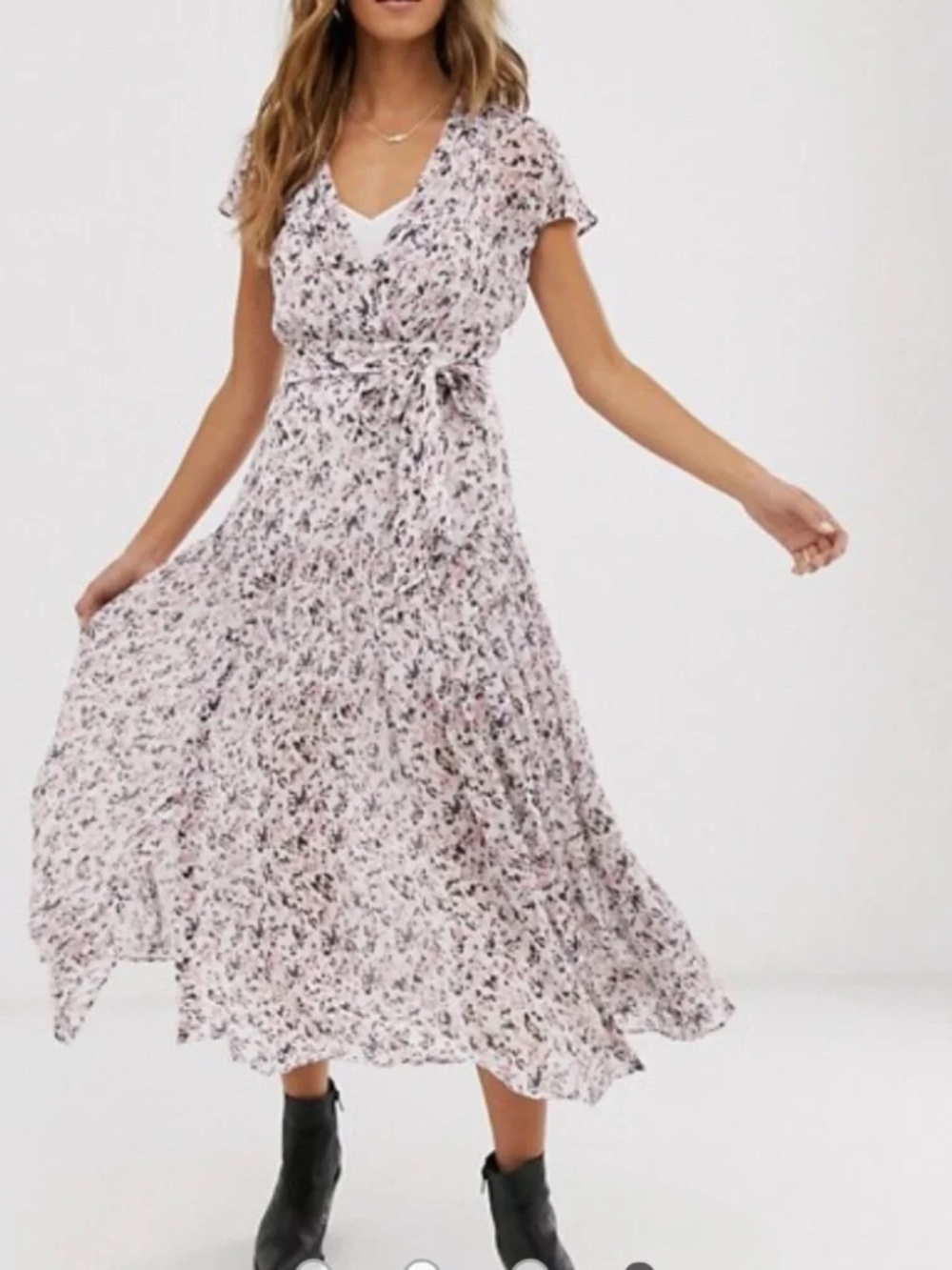 AllSaints Alix Floral Dress - XS